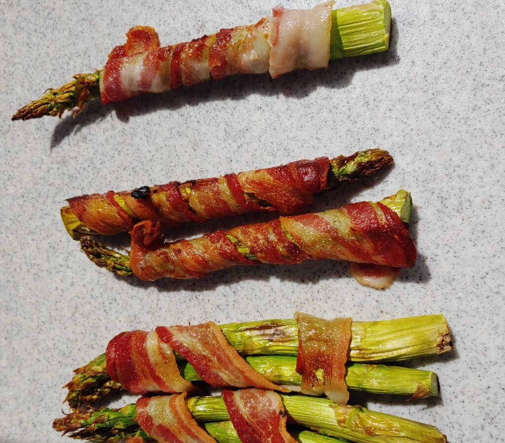 air fryer bacon wrapped asparagus