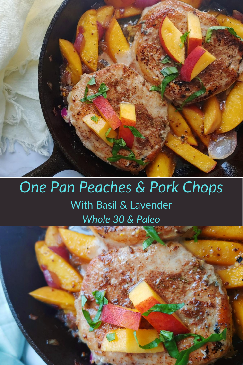 paleo Pork chops with basil
