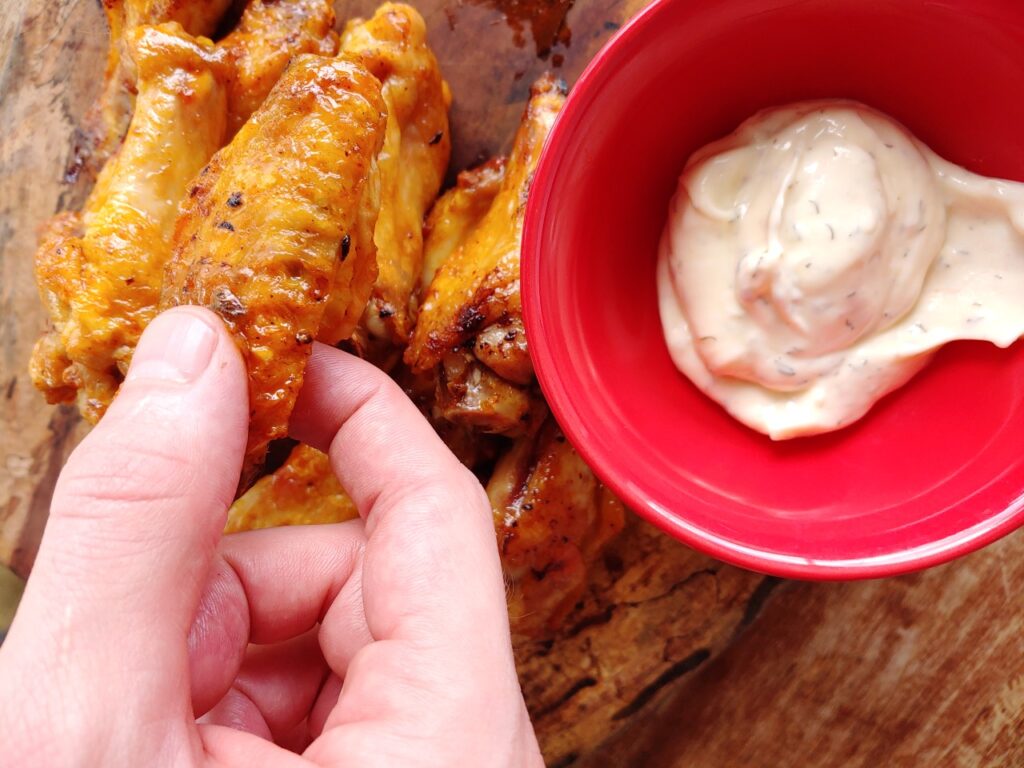 whole 30 air fryer buffalo chicken wings with ranch