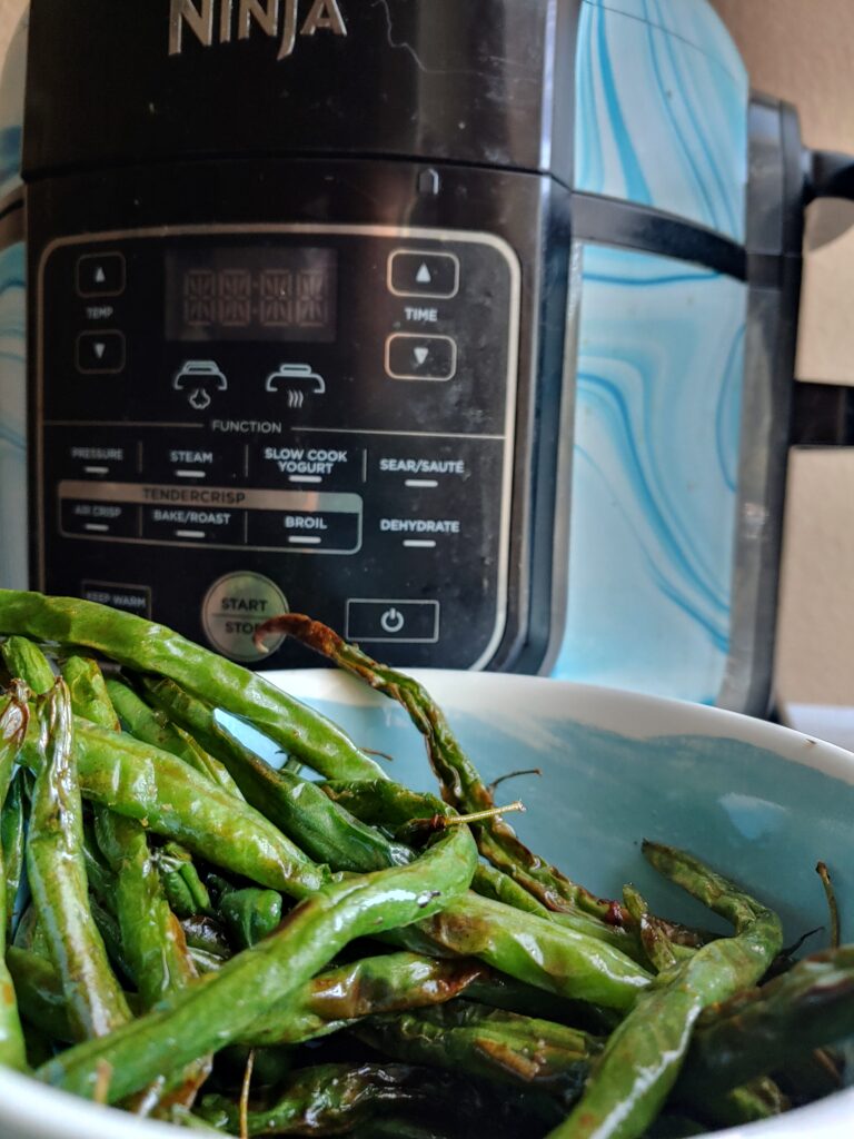 whole30 air fried green beans with ninja foodi