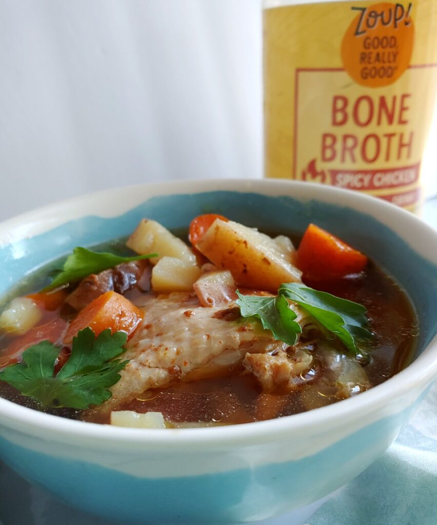 ninja foodi chicken soup with zoup bone broth